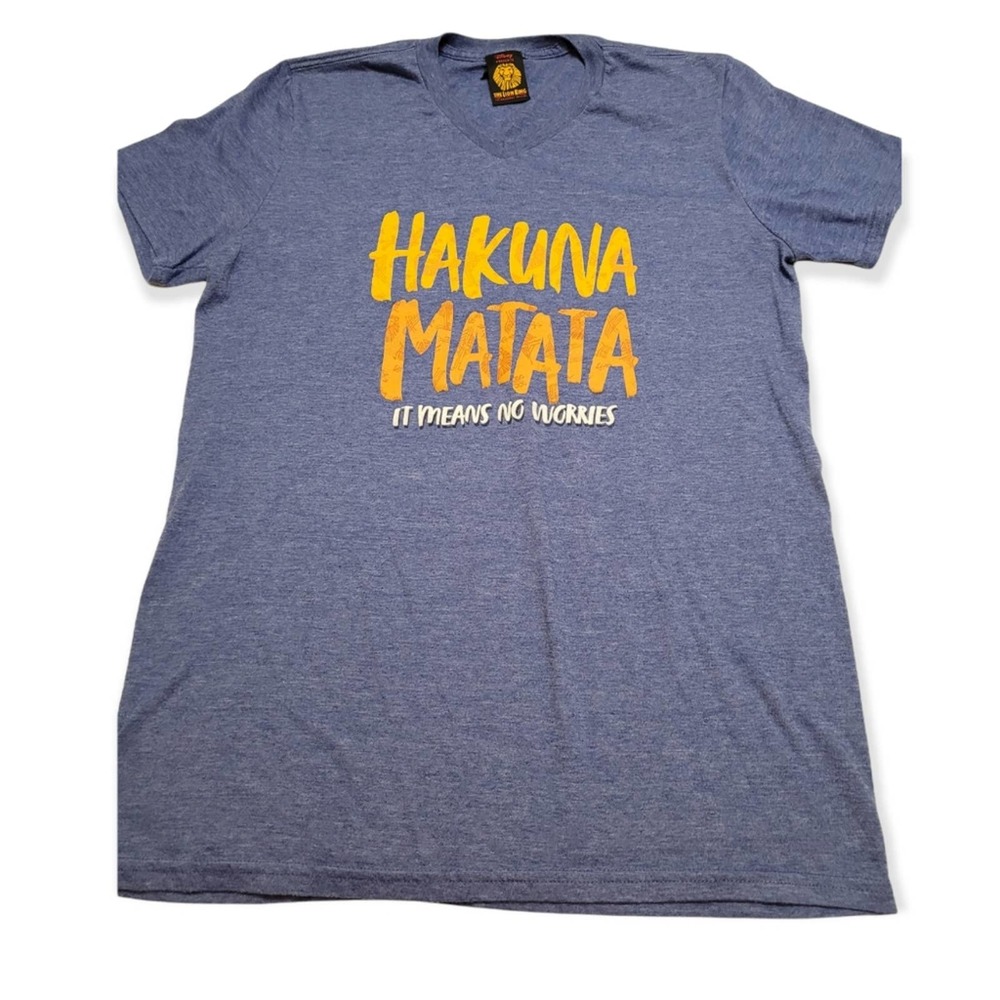The Lion King Hakuna Matata Graphic Spellout Tee Size Medium